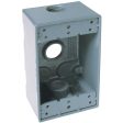 Bell Single Gang 3 4 In. 3-Outlet Gray Aluminum Weatherproof Electrical Box Online Sale