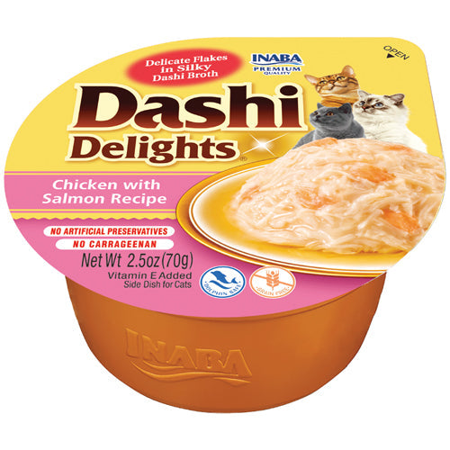 Inaba Dashi Delights Chicken with Salmon Recipe Cat Treats (2.5 oz) For Cheap