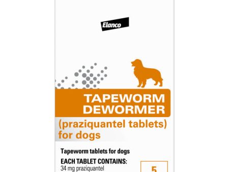 Elanco Tapeworm Dewormer (praziquantel tablets) for Dogs Cheap