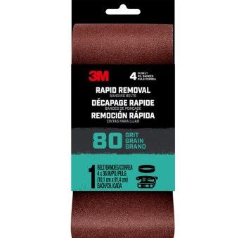 3M BELT4X361PK80 27385 4x36 80g Sand Belt on Sale