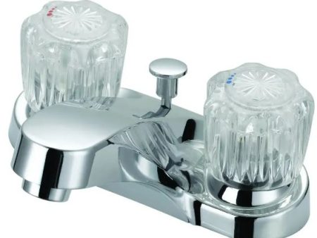 Boston Harbor Two Handle Lavatory Faucet Acrylic Chrome For Discount