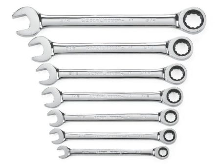 Apex Tool 72-Tooth 12 Point Ratcheting Combination SAE Wrench Set Cheap