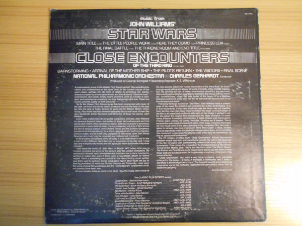 Music from John Williams  Close Encounters of the Third Kind Star Wars Online Sale