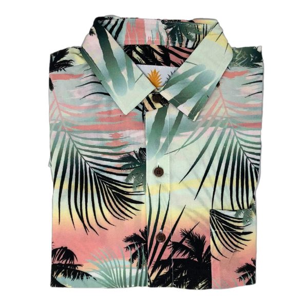 Sunset Palms Hawaiian Shirt Online now