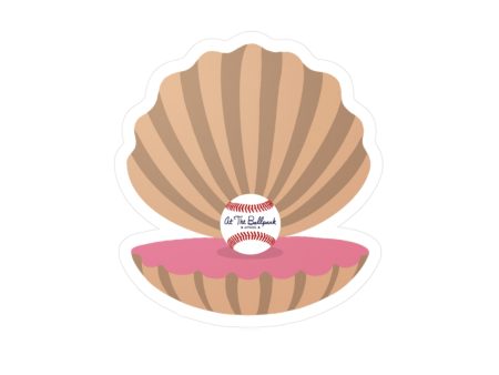 Baseball Pearl Sticker | At The Ballpark Apparel Discount