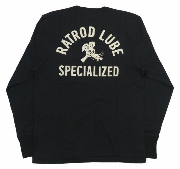 WEIRDO ウィアード 長袖 ヘンリーネック Tシャツ 胸ポケット 天竺生地 ”RATROD LUBE” GLAD HAND グラッドハンド WRD-24-AW-14【2024-25年秋冬新作】 Discount