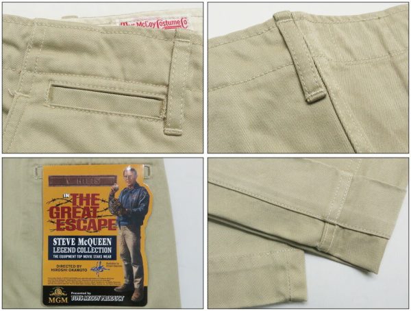 トイズマッコイ TOYSMcCOY スティーブ マックイーン SteveMcQUEEN V. HILTS TROUSERS チノパンツ TMP2402 【2024-25年秋冬新作】 on Sale