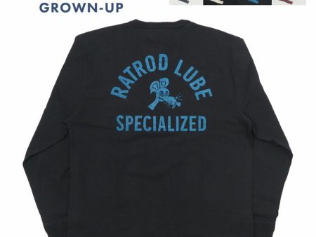 WEIRDO ウィアード 長袖 ヘンリーネック Tシャツ 胸ポケット 天竺生地 ”RATROD LUBE” GLAD HAND グラッドハンド WRD-24-AW-14【2024-25年秋冬新作】 Discount