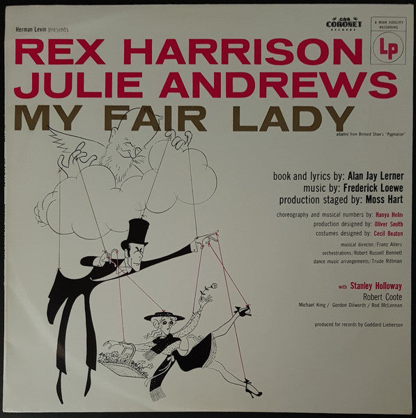 Rex Harrison, Julie Andrews - My Fair Lady (LP, Album, Mono, RE) (Very Good (VG)) Online Sale