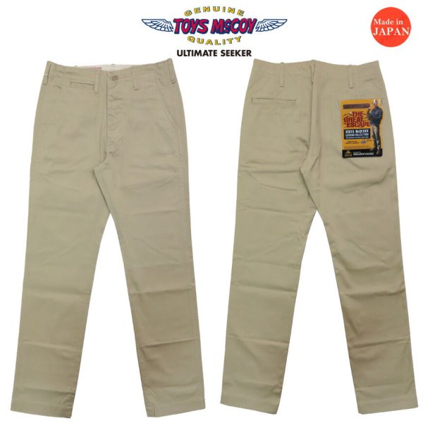 トイズマッコイ TOYSMcCOY スティーブ マックイーン SteveMcQUEEN V. HILTS TROUSERS チノパンツ TMP2402 【2024-25年秋冬新作】 on Sale