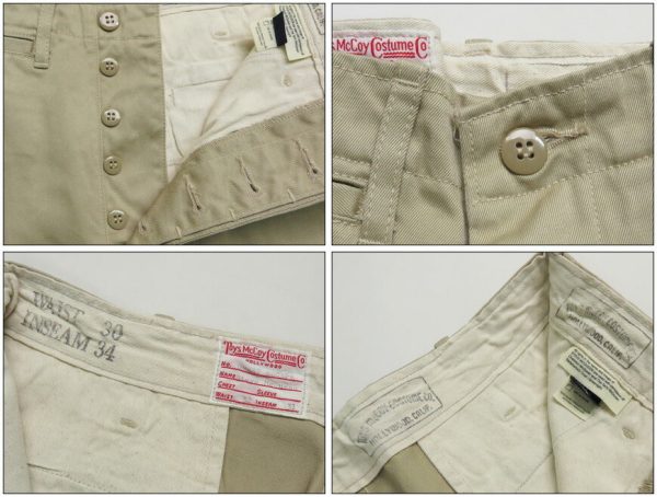 トイズマッコイ TOYSMcCOY スティーブ マックイーン SteveMcQUEEN V. HILTS TROUSERS チノパンツ TMP2402 【2024-25年秋冬新作】 on Sale