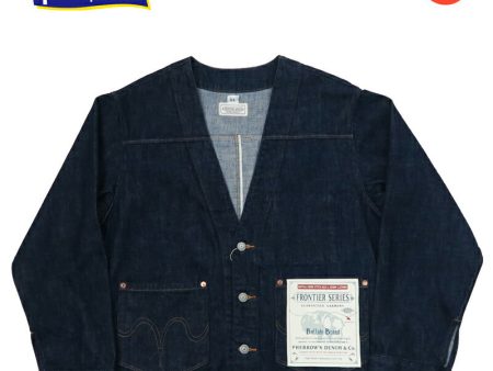 フェローズ Pherrow s ノーカラー エンジニア ジャケット 11oz USAコットンセルヴィッチデニム 23S-100WB Fashion