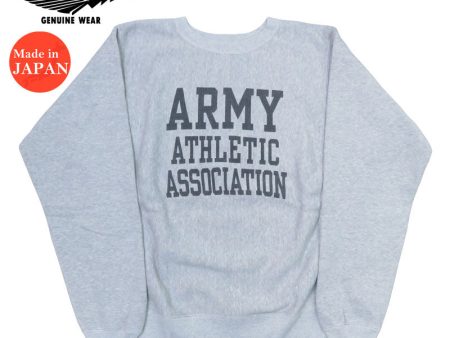 バズリクソンズ BUZZ RICKSON S ホリゾンタル・ニッティング クルーネック スウェット トレーナー HORIZONTAL KNITTING SWEAT SHIRTS “ARMY ATHLETIC ASSOCIATION” BR69431【2024-25年秋冬新作】 Fashion