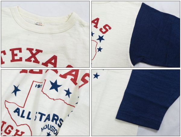 ウェアハウス WAREHOUSE 7分袖 Tシャツ ベースボール TEXAS WH4800【2024-25年秋冬新作】 Cheap