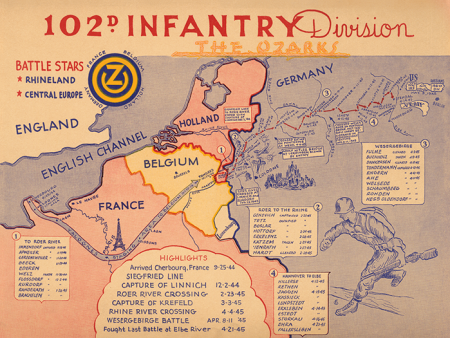 102nd Infantry Division Campaign Map For Sale