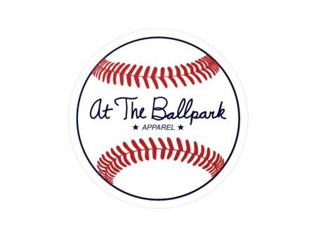 At The Ballpark Apparel  Baseball Logo Sticker | At The Ballpark Apparel For Cheap