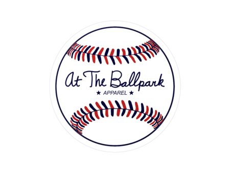 Stars and Stripes Baseball Sticker | At The Ballpark Apparel Online Hot Sale