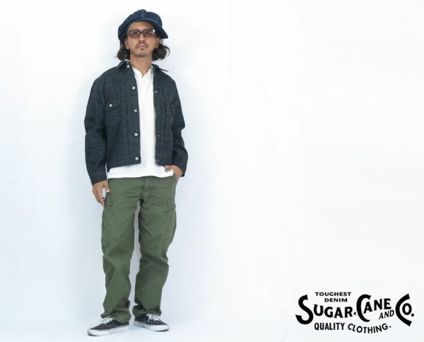 SUGAR CANE シュガーケーン 14.25oz ブラック デニム ジャケット ワンウォッシュ 1953モデル 2nd(セカンド) ジージャン Gジャン 14.25oz BLACK DENIM JACKET 1953 MODEL SC15650【2024-25年秋冬新作】 Discount