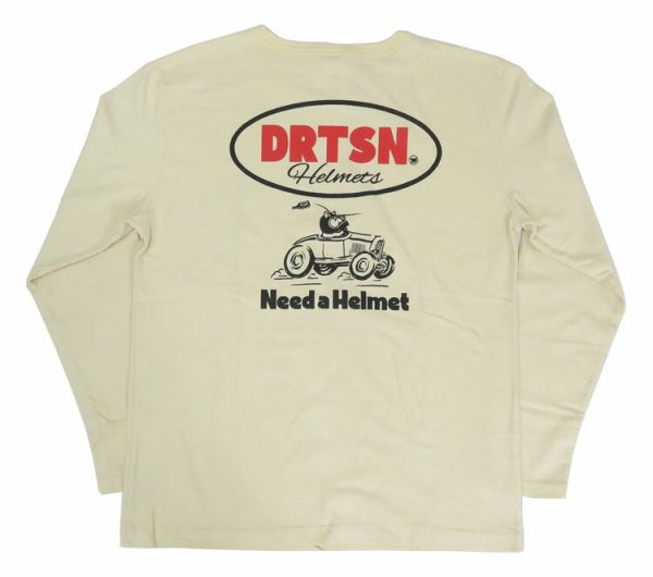 ダルチザン ステュディオ・ダ・ルチザン STUDIO D ARTISAN 長袖 プリント Tシャツ  Need a Helmet  8150B【2024-25年秋冬新作】 Online now