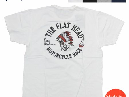 フラットヘッド THE FLAT HEAD 半袖 Ｔシャツ  MOTORCYCLE RACE  THCシリーズ FN-THC-048【2024年春夏新作】 Online Sale