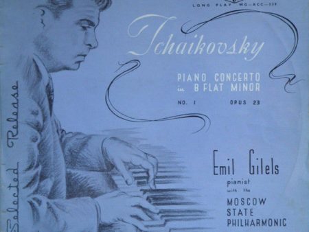 Pyotr Ilyich Tchaikovsky   Emil Gilels With The Moscow Philharmonic Orchestra - Piano Concerto No. 1 In B Flat Minor Opus 23 (LP, Album) (Very Good Plus (VG+)) Fashion