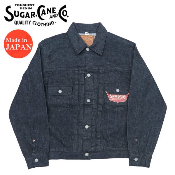 SUGAR CANE シュガーケーン 14.25oz ブラック デニム ジャケット ワンウォッシュ 1953モデル 2nd(セカンド) ジージャン Gジャン 14.25oz BLACK DENIM JACKET 1953 MODEL SC15650【2024-25年秋冬新作】 Discount