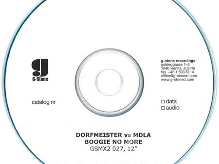 Richard Dorfmeister vs. Madrid De Los Austrias - Boogie No More (CDr, Promo) (Near Mint (NM or M-)) Sale