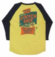 ダルチザン ステュディオ・ダ・ルチザン STUDIO D ARTISAN 7分袖 ラウンドカット ラグランスリーブ プリント Tシャツ「CHICKEN RACE」8151B【2024-25年秋冬新作】 Supply