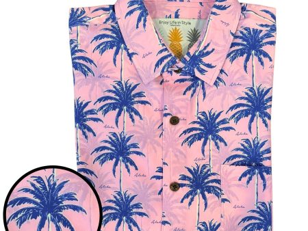 Super Stretch - Aloha Palms Hawaiian Shirt Online Sale