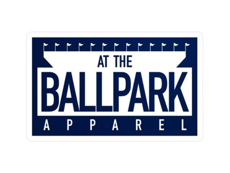 At The Ballpark Apparel  Stadium Logo Sticker | At The Ballpark Apparel Supply