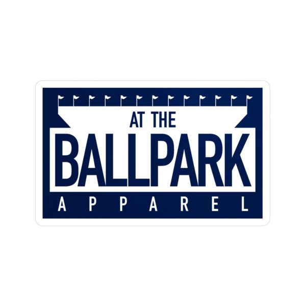 At The Ballpark Apparel  Stadium Logo Sticker | At The Ballpark Apparel Supply