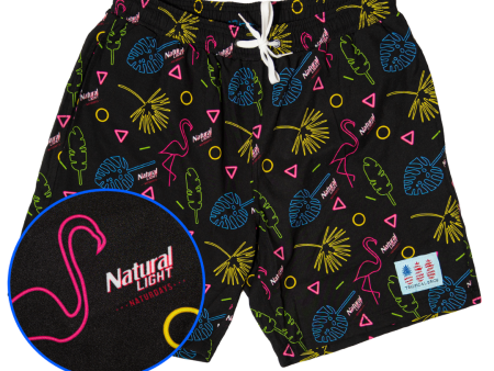 ***NATURDAYS*** Retro Flamingo Collab Swimsuit For Cheap