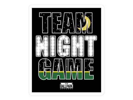 Team Night Game Sticker | At The Ballpark Apparel on Sale