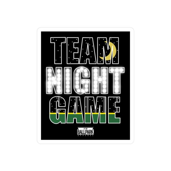 Team Night Game Sticker | At The Ballpark Apparel on Sale