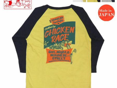 ダルチザン ステュディオ・ダ・ルチザン STUDIO D ARTISAN 7分袖 ラウンドカット ラグランスリーブ プリント Tシャツ「CHICKEN RACE」8151B【2024-25年秋冬新作】 Supply