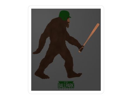 Sasquatch the Slugger Sticker | At The Ballpark Apparel Online Hot Sale