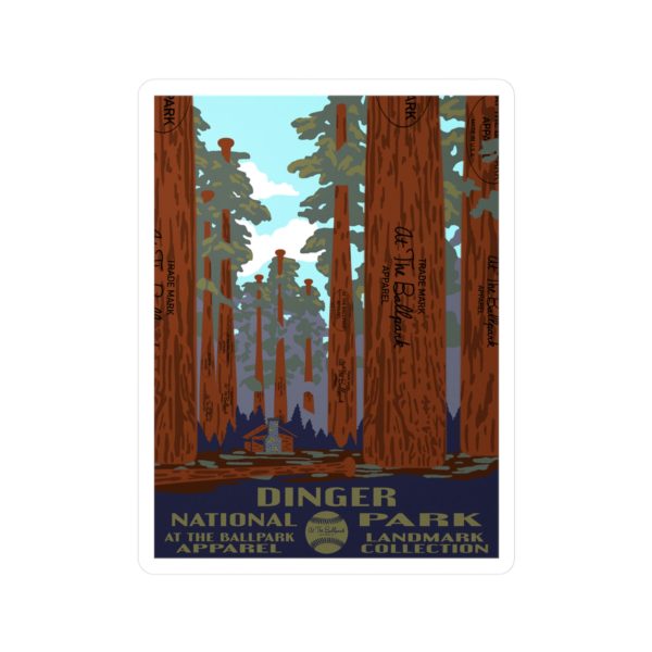 Dinger National Park Sticker | At The Ballpark Apparel Sale