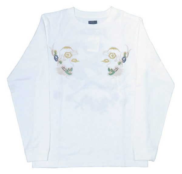 テーラー東洋 Tailor Toyo 長袖 スカ刺繍 Tシャツ LONG SLEEVE SUKA T-SHIRT EMBROIDERED “DRAGON” テイラー東洋 TT69470【2024-25年秋冬新作】 on Sale