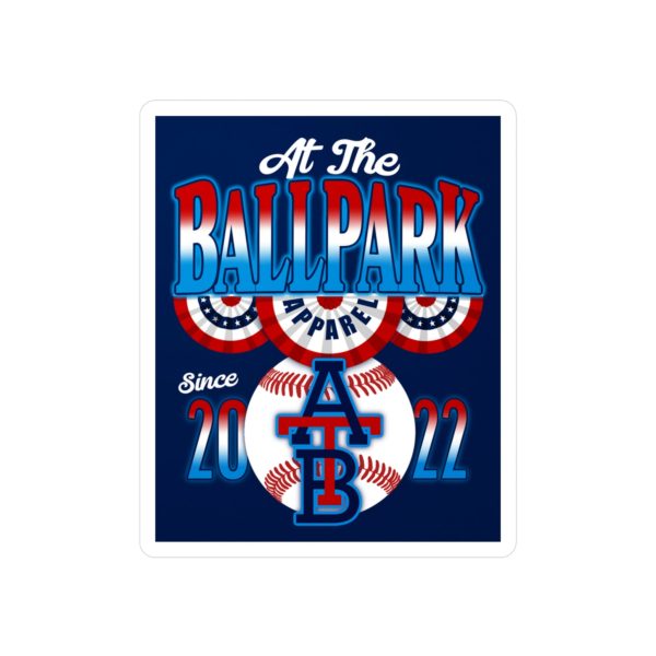 Vintage Stars and Stripes Sticker | At The Ballpark Apparel Online