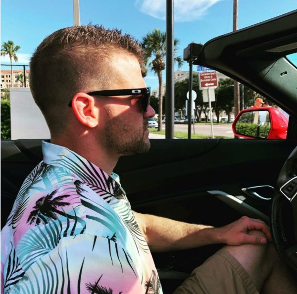 Sunset Palms Hawaiian Shirt Online now