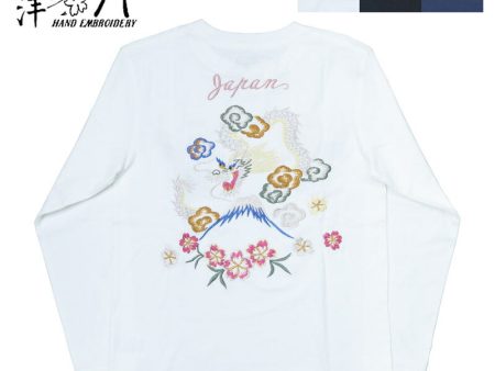 テーラー東洋 Tailor Toyo 長袖 スカ刺繍 Tシャツ LONG SLEEVE SUKA T-SHIRT EMBROIDERED “DRAGON” テイラー東洋 TT69470【2024-25年秋冬新作】 on Sale